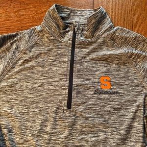 Woman’s medium navy blue quarter zip pullover-Syracuse